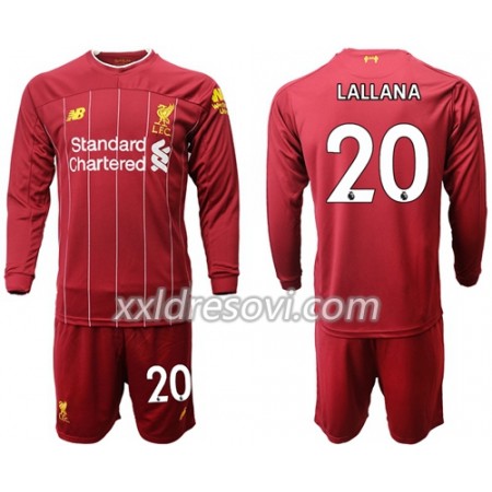 Liverpool Lallana 20 Domaći Dječji Komplet Dresovi za Nogomet 2019-2020 Dugim Rukavima (+ kratke hlače)